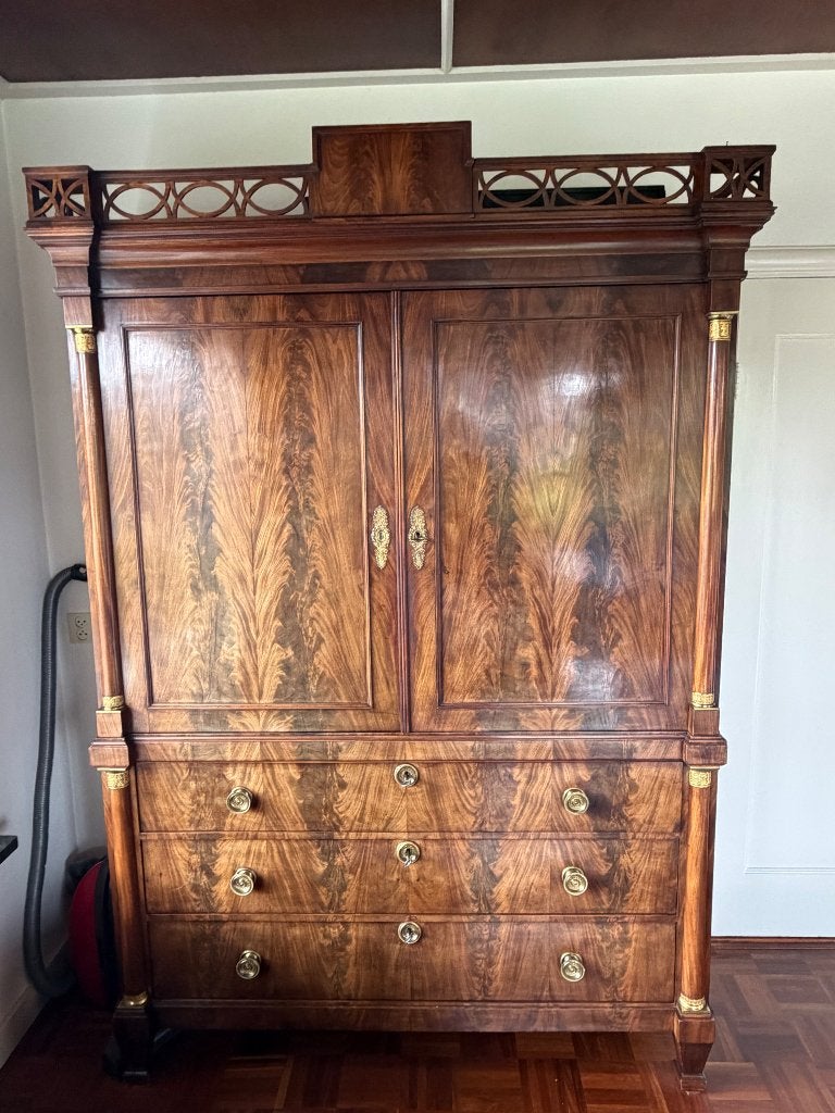 Antiek Hollandse Hekjeskabinet 1800-1810, Ophalen