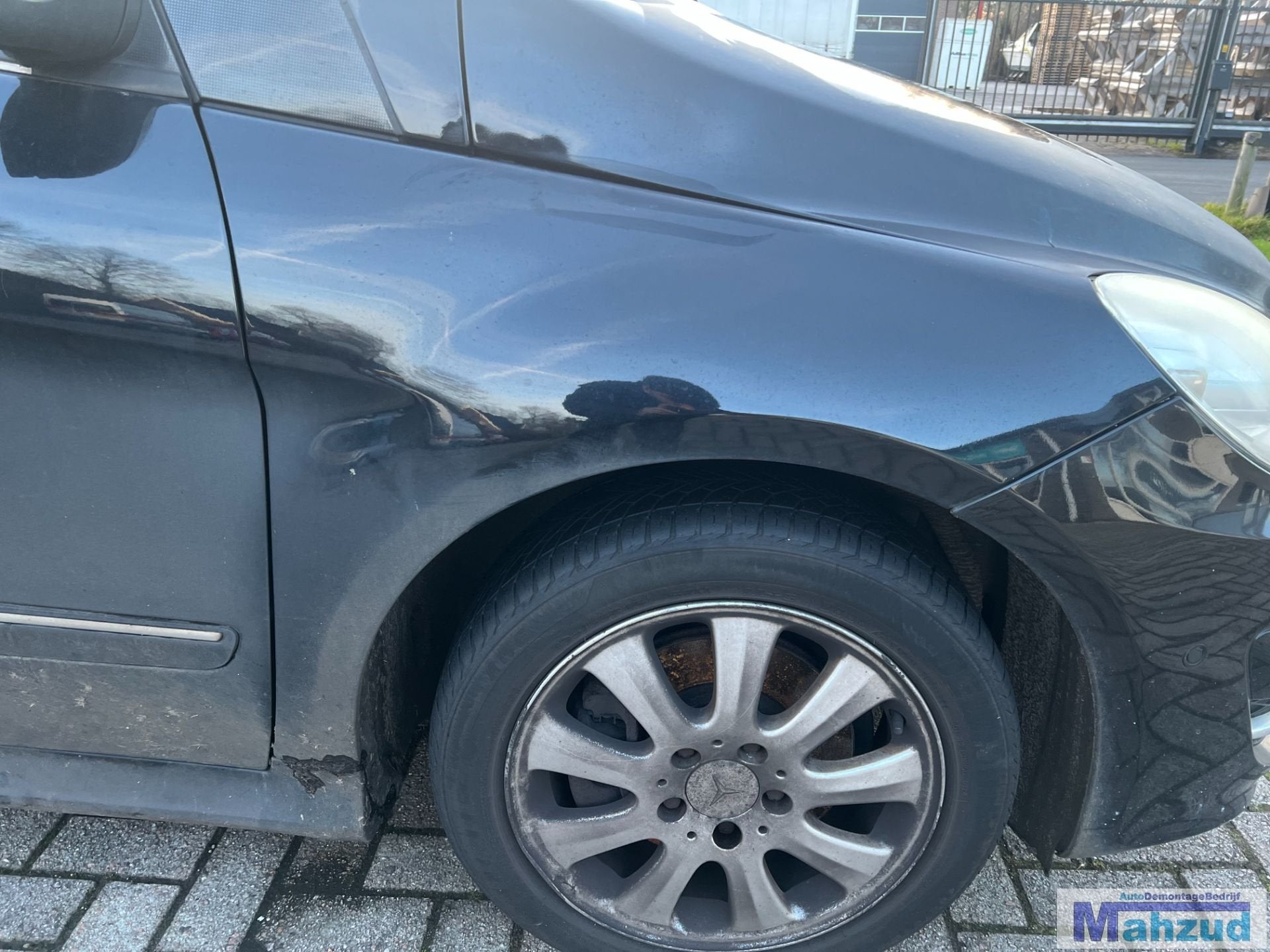 MERCEDES B KLASSE W245 zwart 191 rechts voorscherm 2005-2011, Gebruikt, Mercedes-Benz AG, Mercedes-Benz, Ophalen of Verzenden