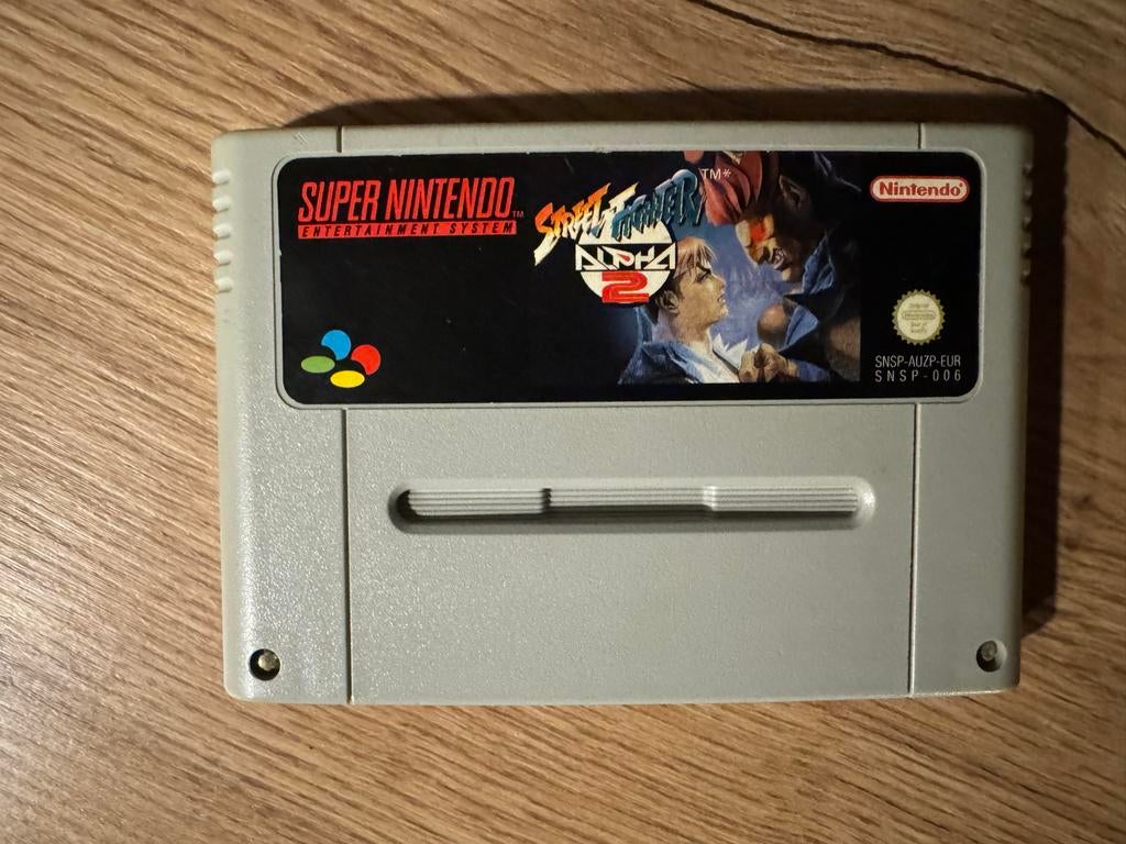 Street Fighter II Alpha Super Nintendo SNES, Ophalen, Gebruikt, Vechten, 2 spelers