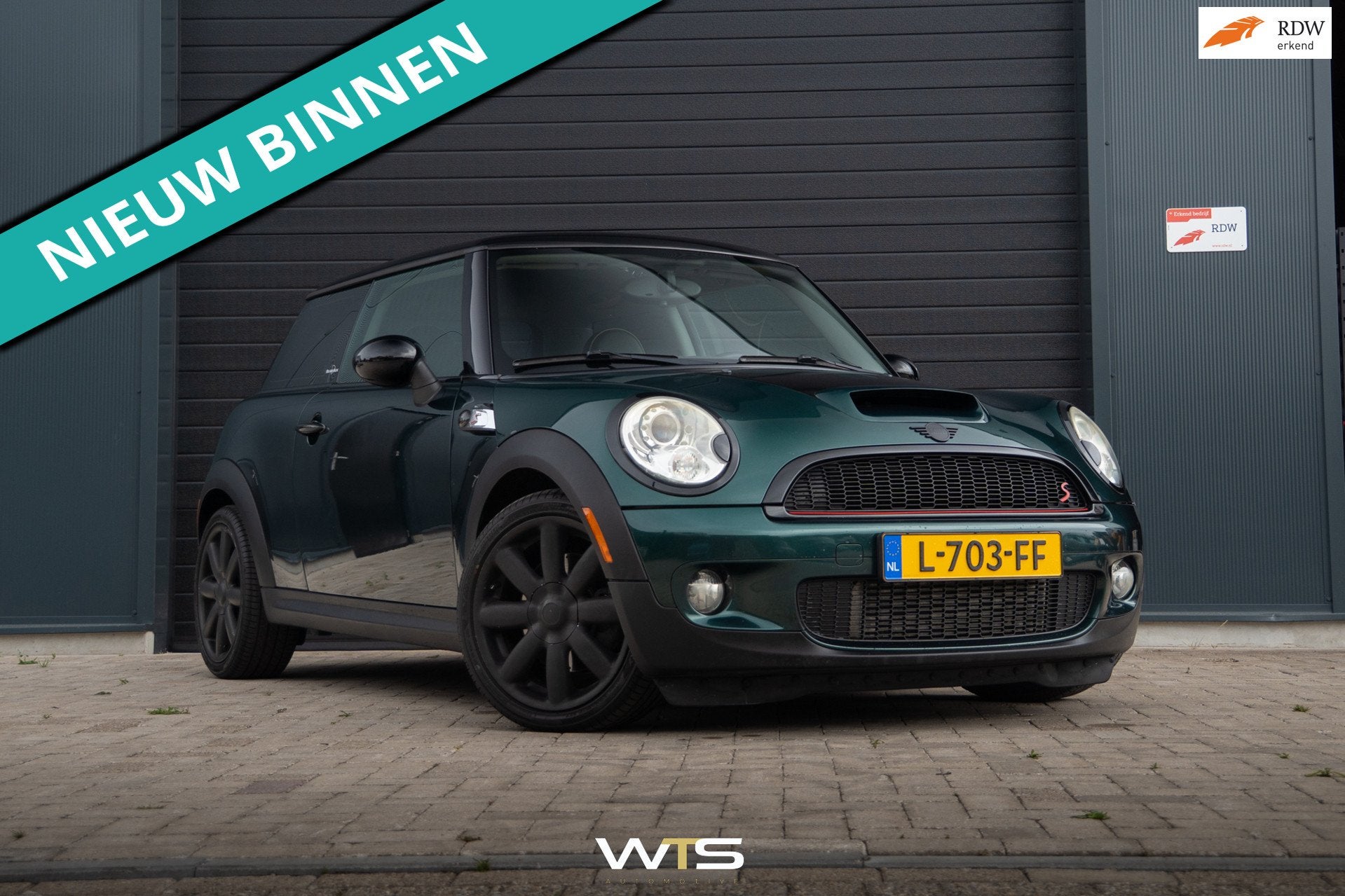 Mini Cooper S 1.6 | 230PK | Groen | Nieuwe APK | INRUIL MOGE, Auto's, Mini, Voorwielaandrijving, Gebruikt, Zwart, 4 cilinders
