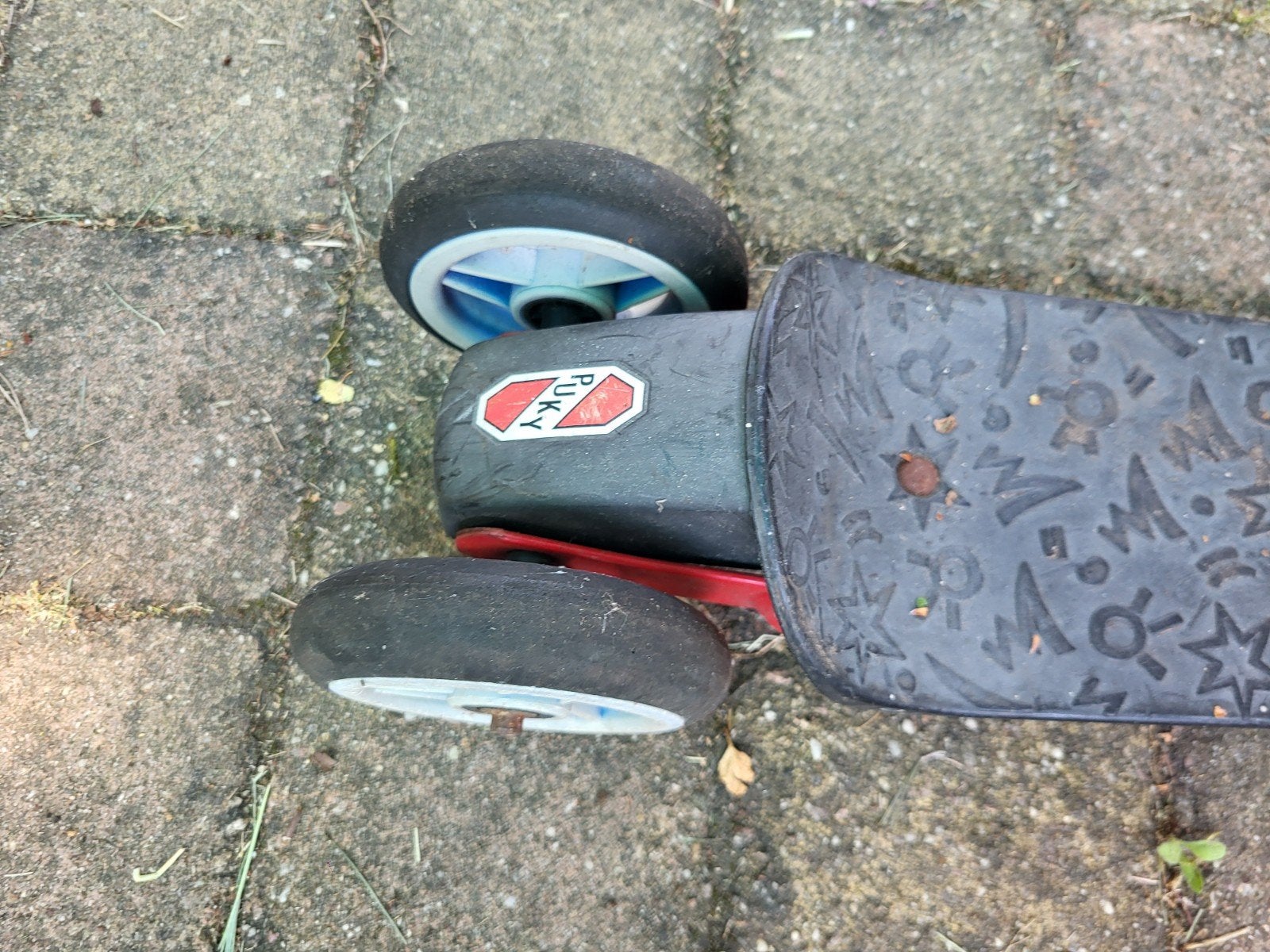Puky step met 4 wielen - rood/geel, Ophalen