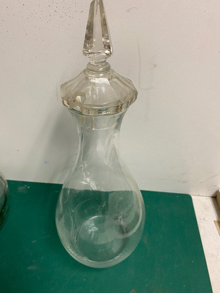 Set van 3 Vintage Glazen Karaffen/Kannen, Ophalen of Verzenden