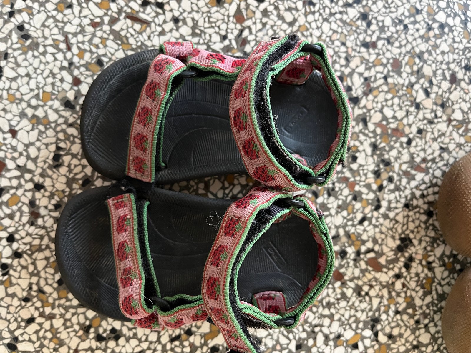 Teva Hurricane sandalen met aardbeienprint, maat 20,5, Ophalen of Verzenden, Gebruikt, Meisje, Schoenen