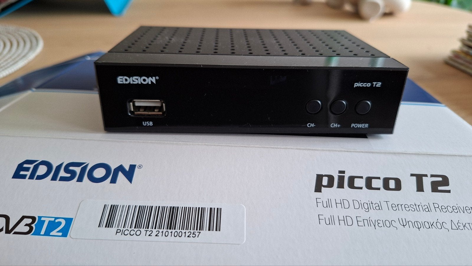 Edision Picco T2 Full HD Digitale Terrestrial Receiver, Ophalen, Zo goed als nieuw, Decoder