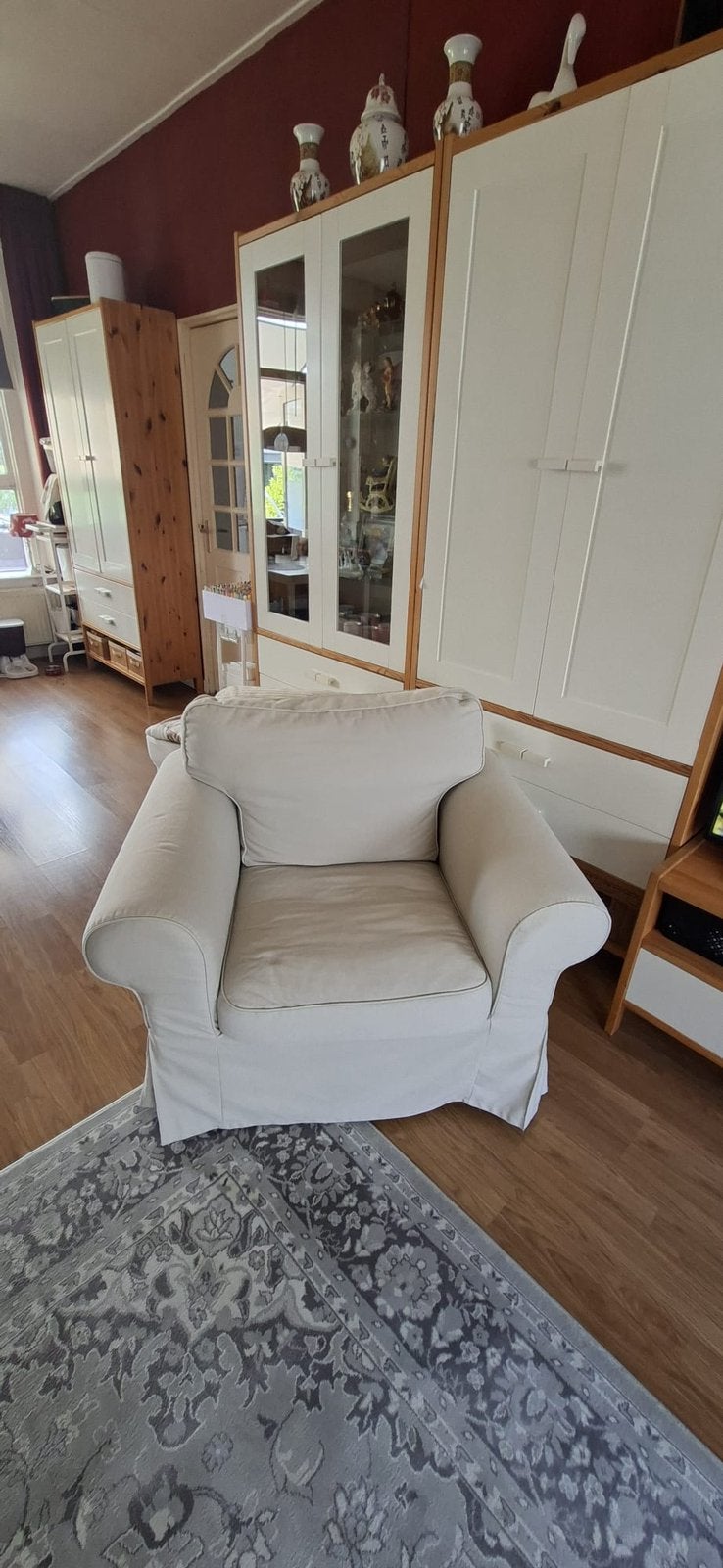Ektorp bank, Ophalen, Gebruikt, Tweepersoons, 75 tot 100 cm