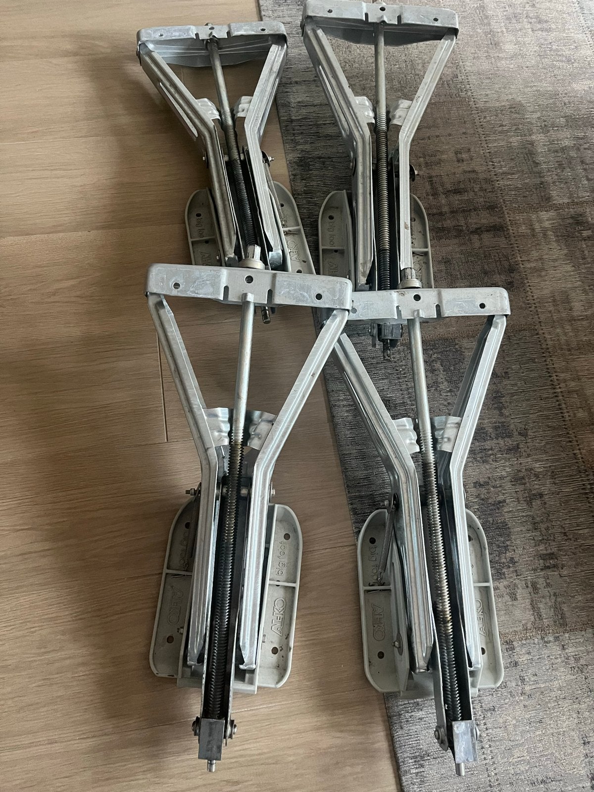 AL-KO Big Foot uitdraaisteunen voor caravan/camper, Caravans en Kamperen, Caravan accessoires, Ophalen, Gebruikt