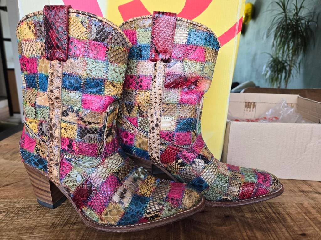 Sendra Cowboylaarzen - Patchworkboots - maat 38, Sendra, Overige kleuren, Lage of Enkellaarzen, Ophalen of Verzenden