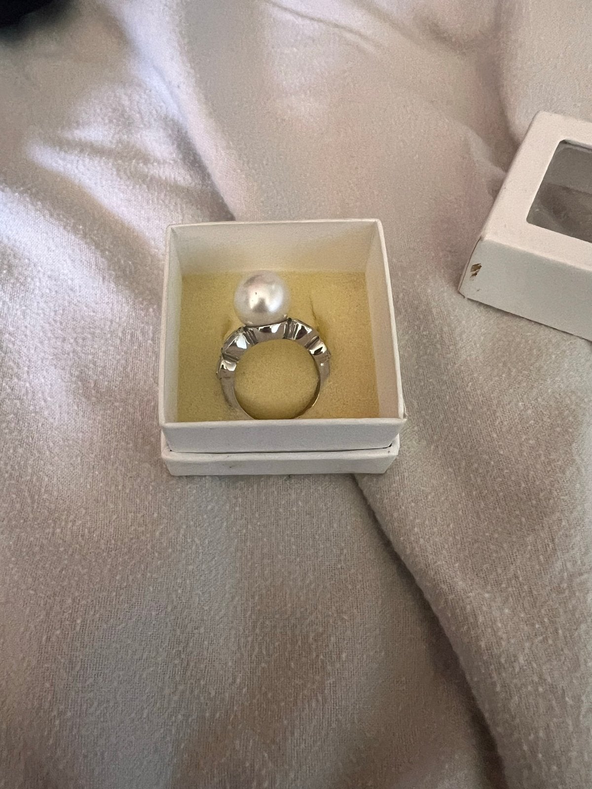 Ti Sento Parel Ring - Zilver met Parel, Ophalen of Verzenden, Zo goed als nieuw, 17 tot 18, Dame