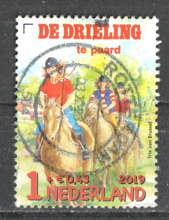 nvph 3789 Kinderzegel 2019 De Drieling, Ophalen of Verzenden, Na 1940, Gestempeld