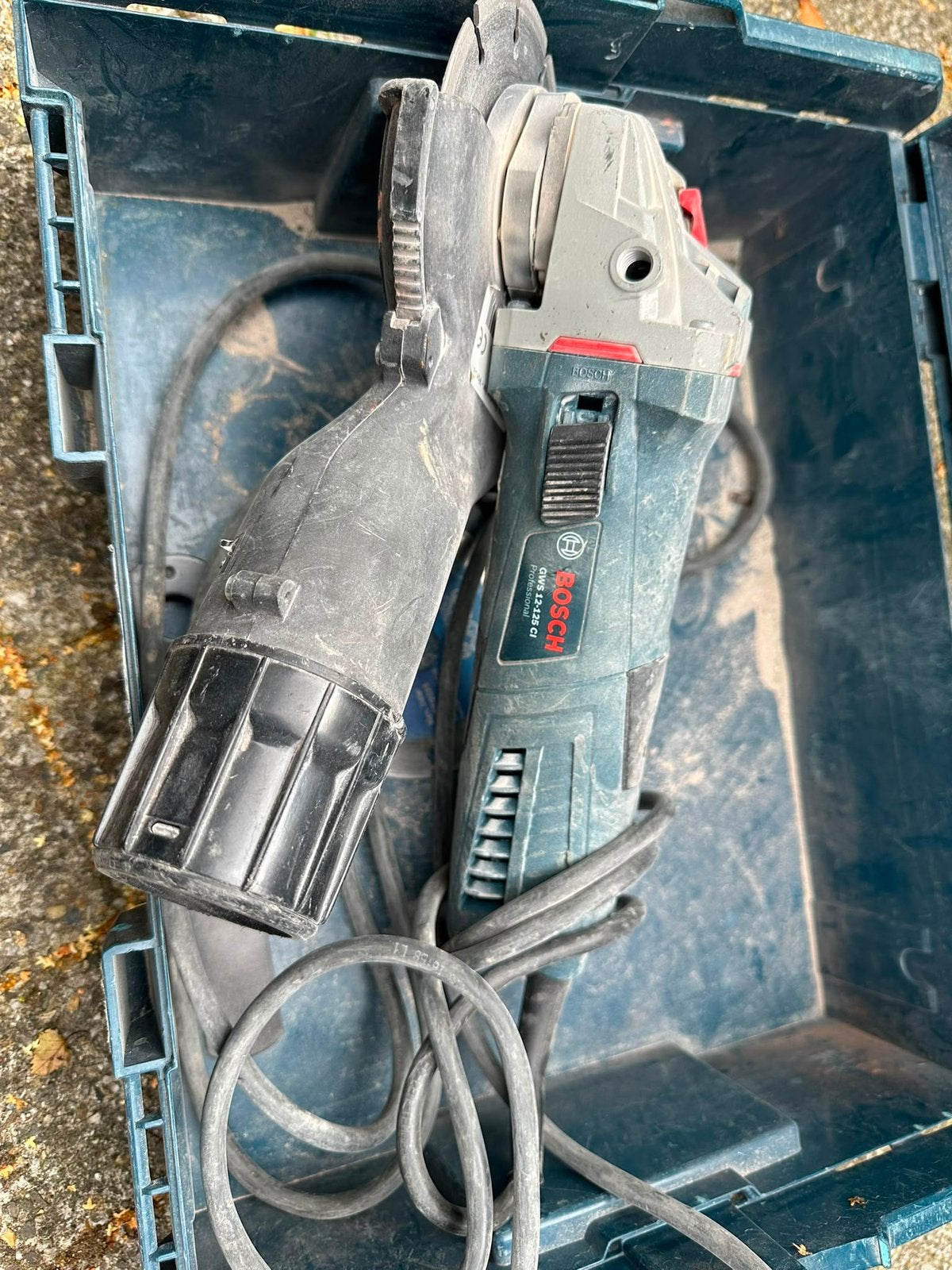 Bouw stofzuiger met bosch fkex, Ophalen, Zo goed als nieuw, 1000 watt of meer, Haakse handslijpmachine