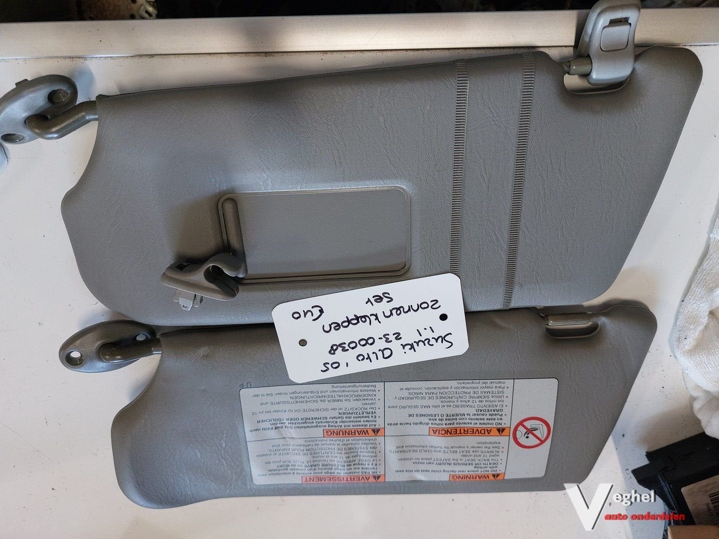 Suzuki Alto 1.1B zonnenkleppenset '05, Auto-onderdelen, Gebruikt, -, -, Ophalen of Verzenden