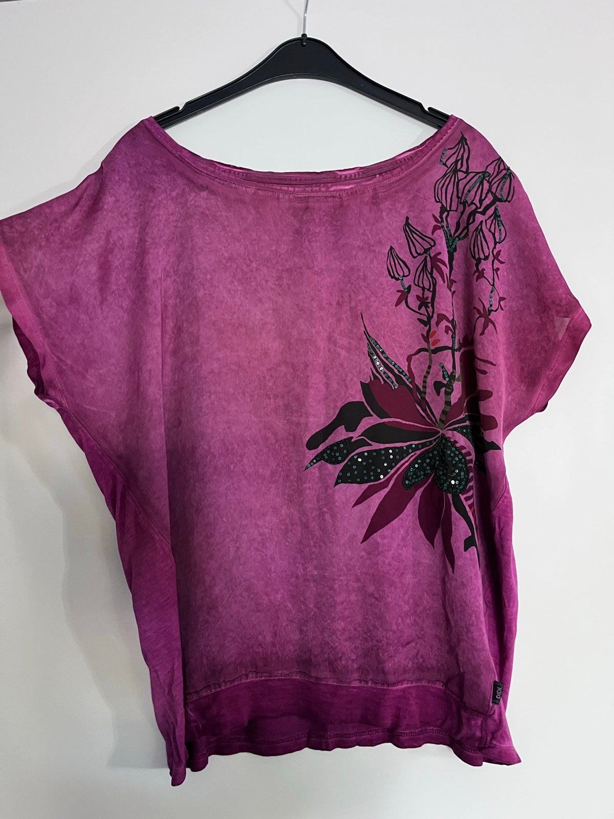 Didi aubergine kleurige  top maat 42, Paars, Maat 42/44 (L), Ophalen of Verzenden, Zo goed als nieuw