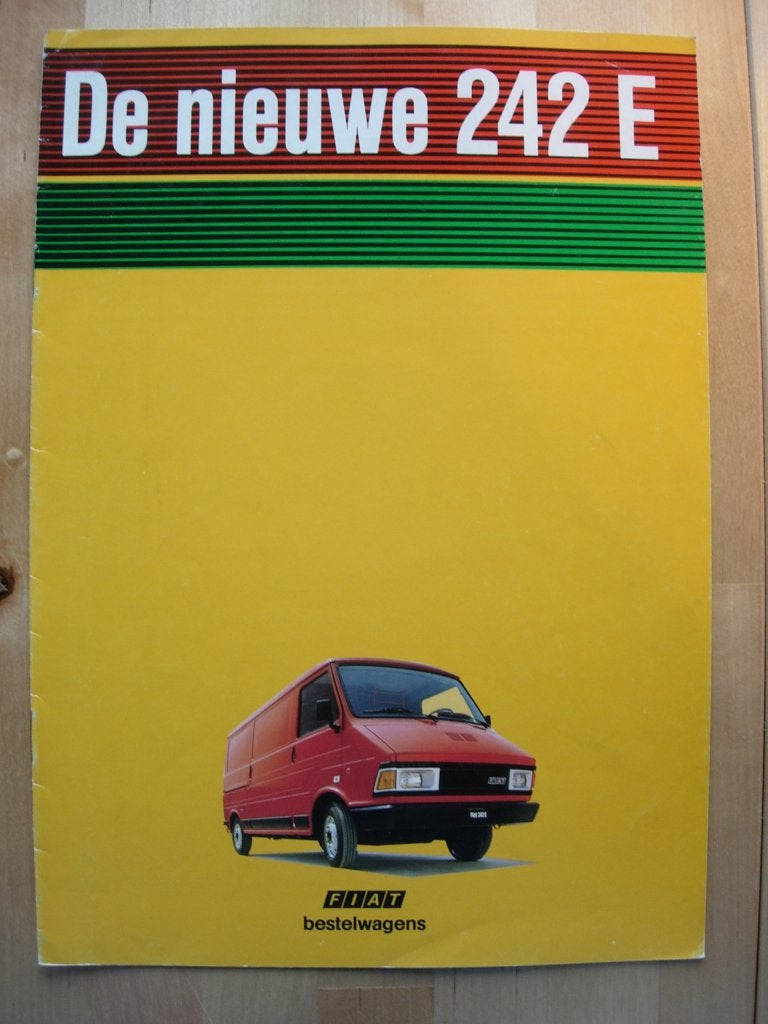 Fiat 242 E Brochure 1984 – Bestelwagen 242E, Ophalen of Verzenden, Zo goed als nieuw, Overige merken, Fiat