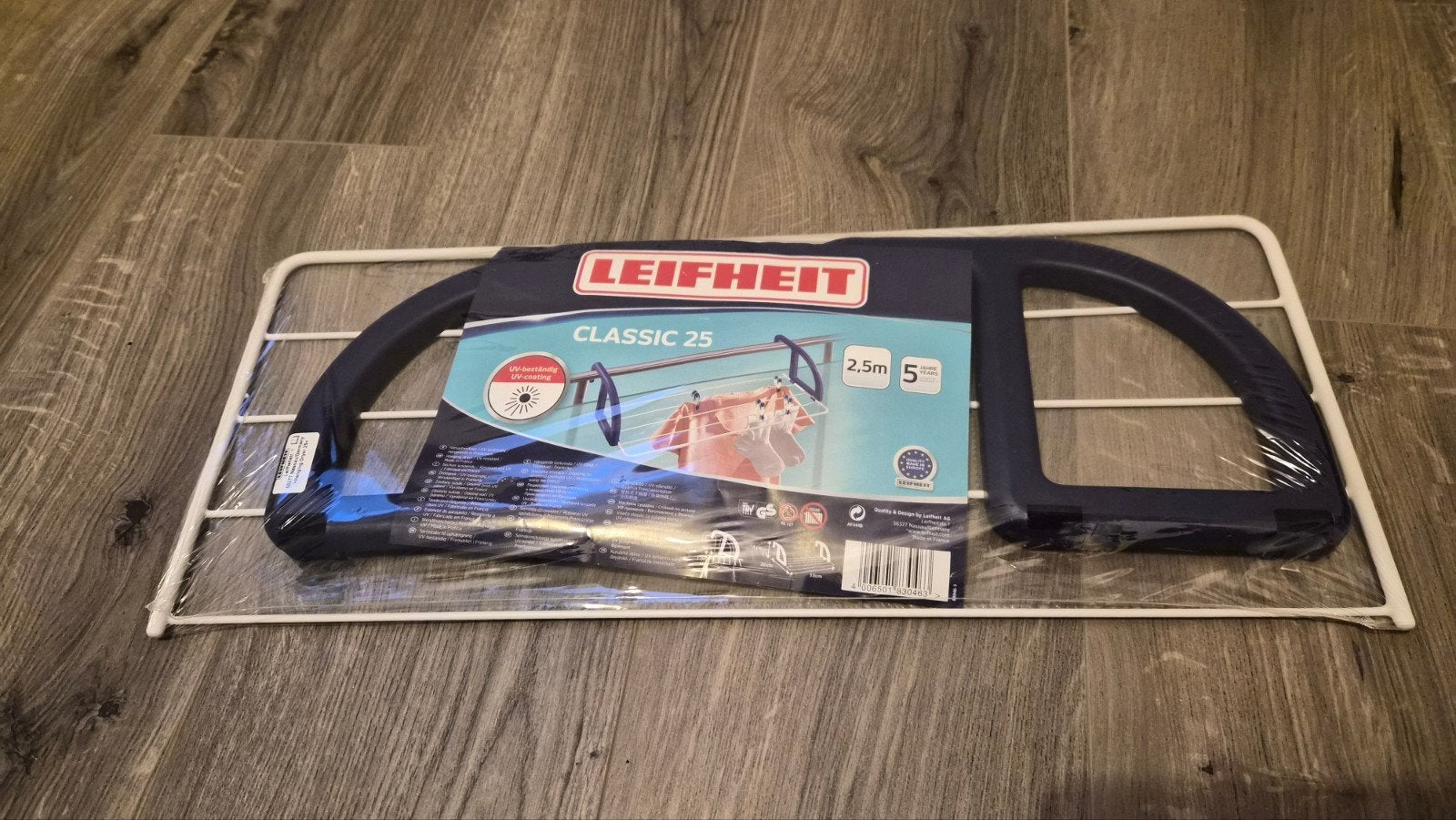Leifheit deurdroogrekje, Ophalen, Nieuw, Wit, Handdoekenrek