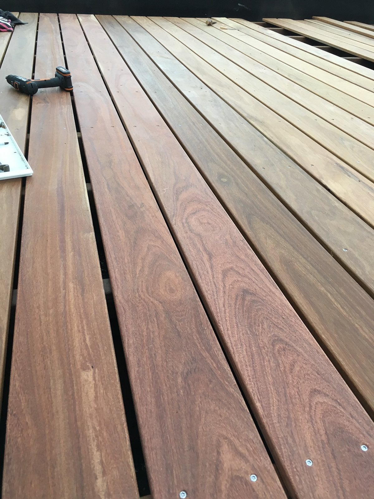 Cumaru hardhouten vlonderplanken - Nieuw (10 stuks), Ophalen, Nieuw, Hout