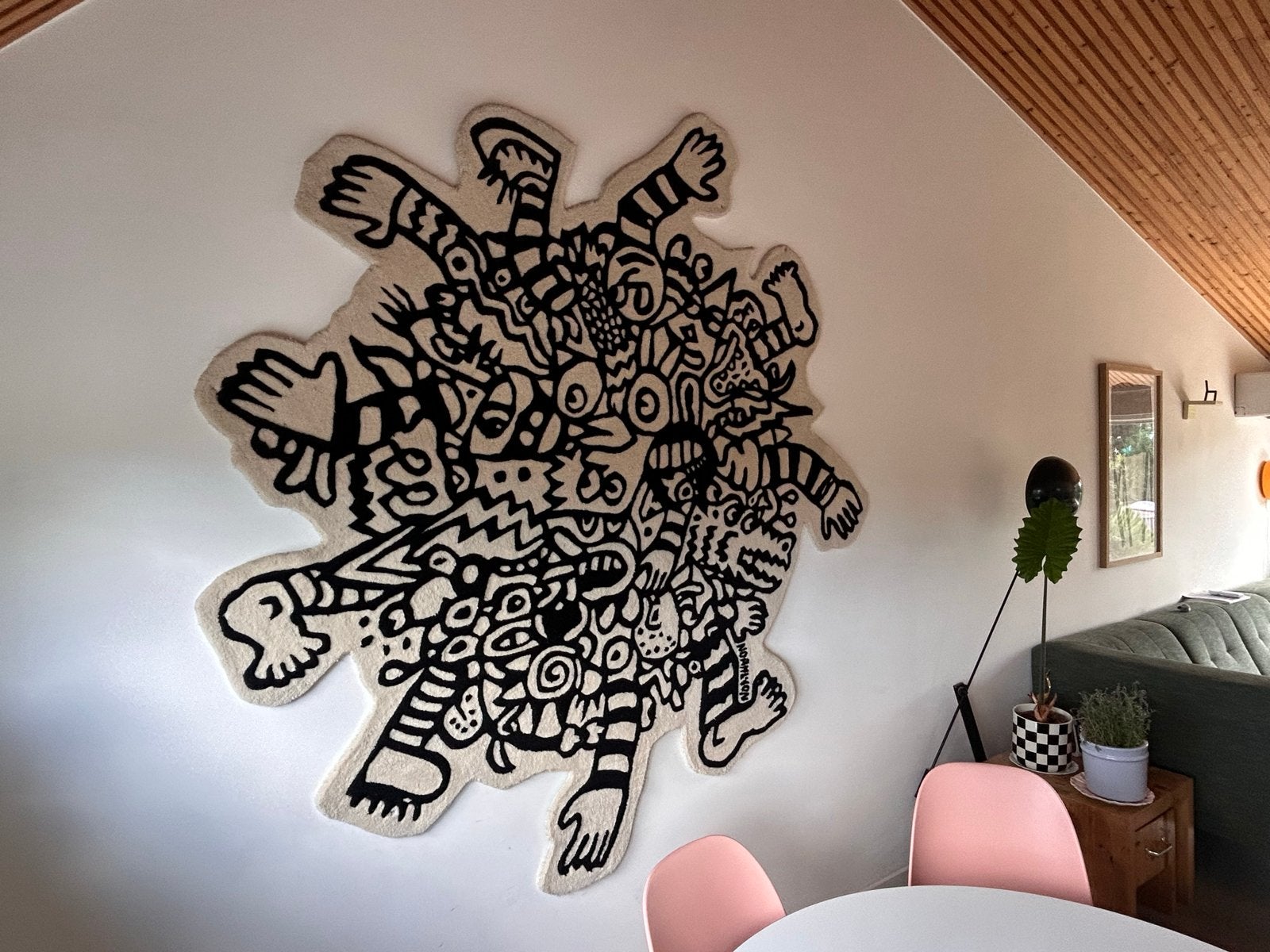 IKEA Art Event 2021 Noah Lyon Kleed Limited Edition, Huis en Inrichting, Stoffering | Tapijten en Kleden, Ophalen, Zwart, 150 tot 200 cm