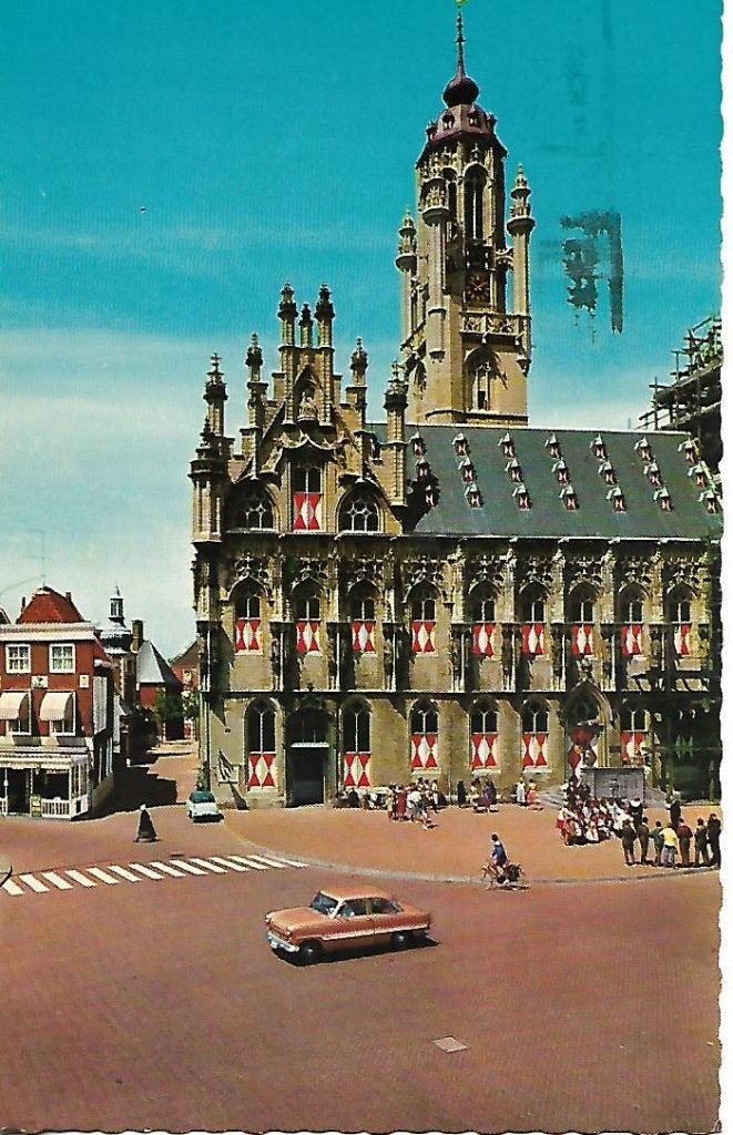 Middelburg- -Stadhuis., Verzenden, 1960 tot 1980, Gelopen, Zeeland