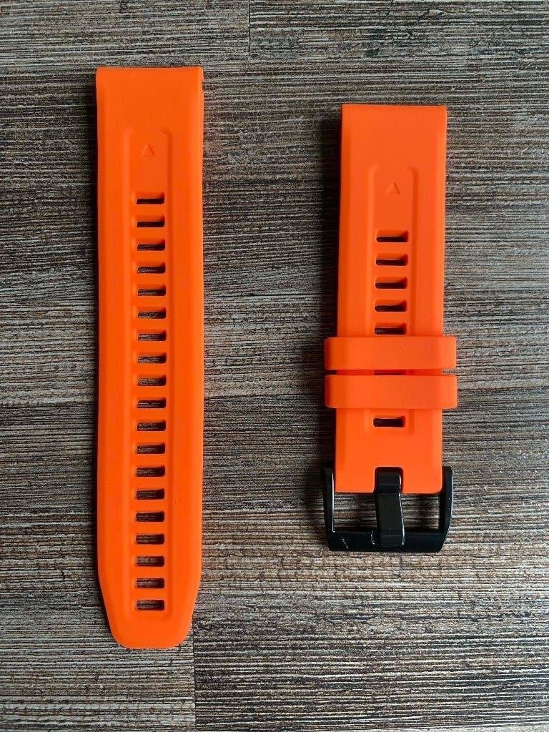 25020 Polsband Quickfit Garmin 22 of 26mm, nieuw, Garmin, Nieuw, Oranje, Ophalen of Verzenden