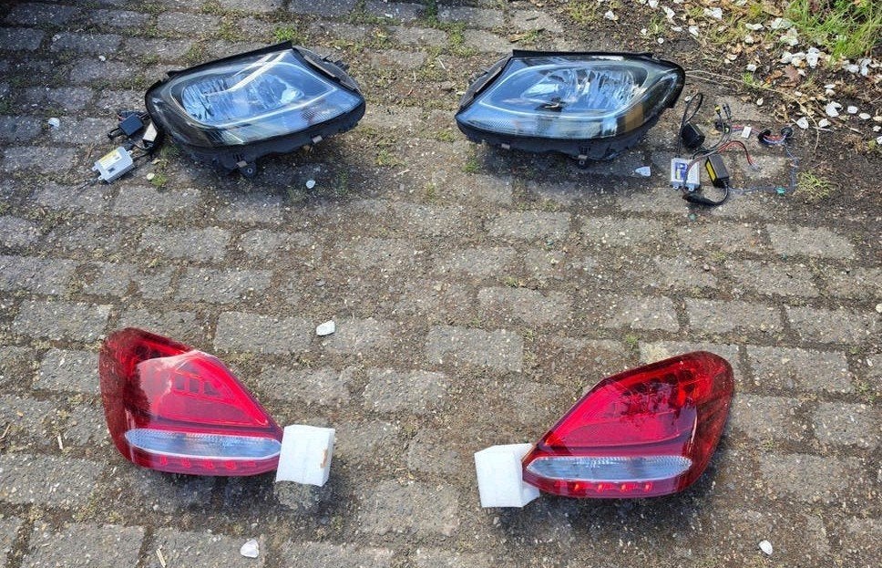 Mercedes C-klasse W205 koplampen en achterlichten (2014), Auto-onderdelen, Verlichting, Ophalen of Verzenden, Gebruikt, Mercedes-Benz