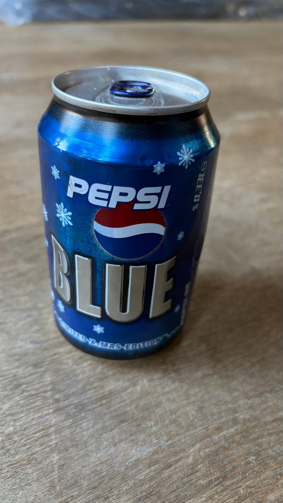 Vintage Pepsi Blue Limited Christmas edition blikje KLM, Ophalen of Verzenden, Zo goed als nieuw, Schaalmodel
