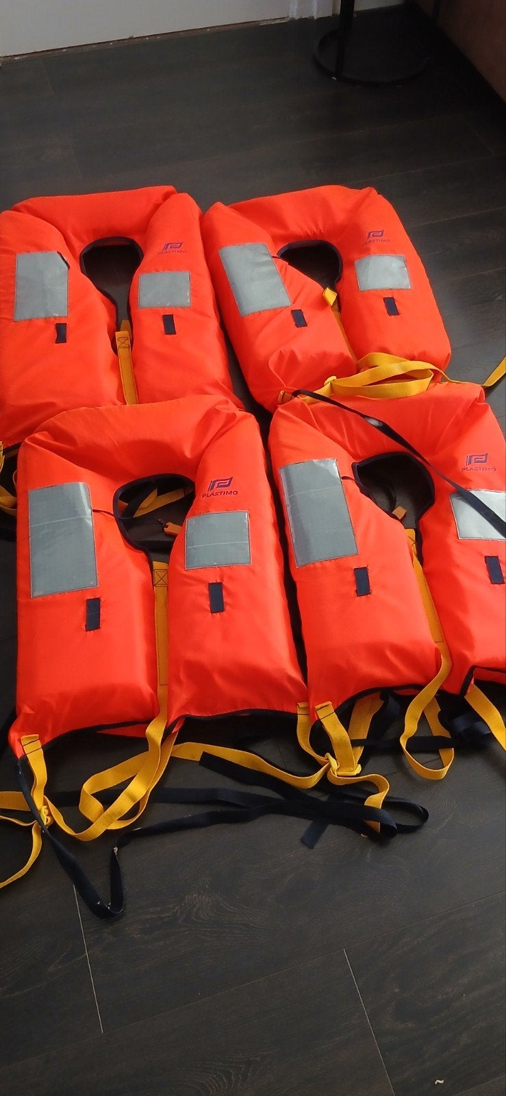 Set van 4 Plastimo reddingsvesten, Ophalen, Zo goed als nieuw