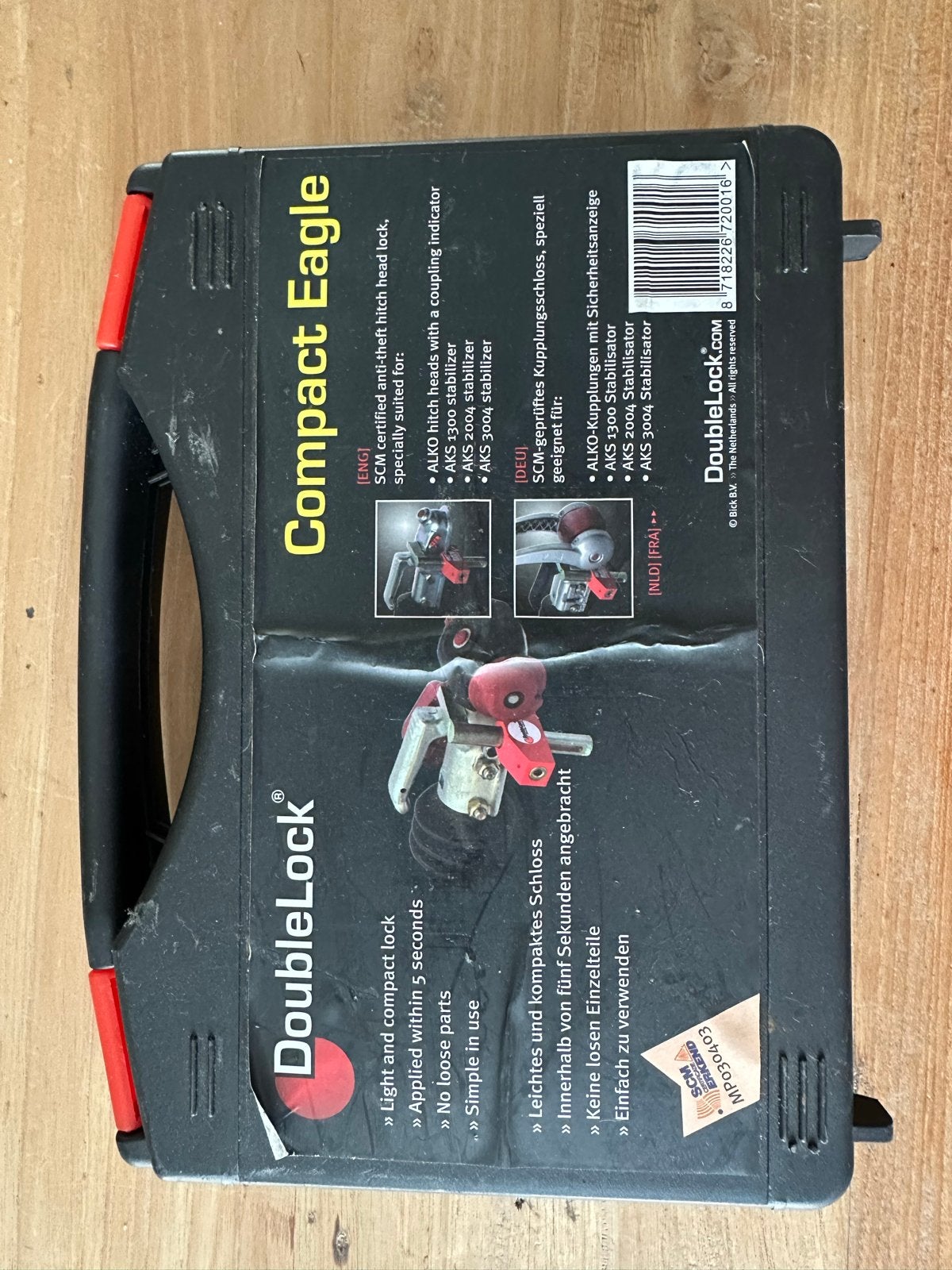 DoubleLock Compact Eagle Dissel slot SCM gekeurd, Caravans en Kamperen, Ophalen of Verzenden, Gebruikt