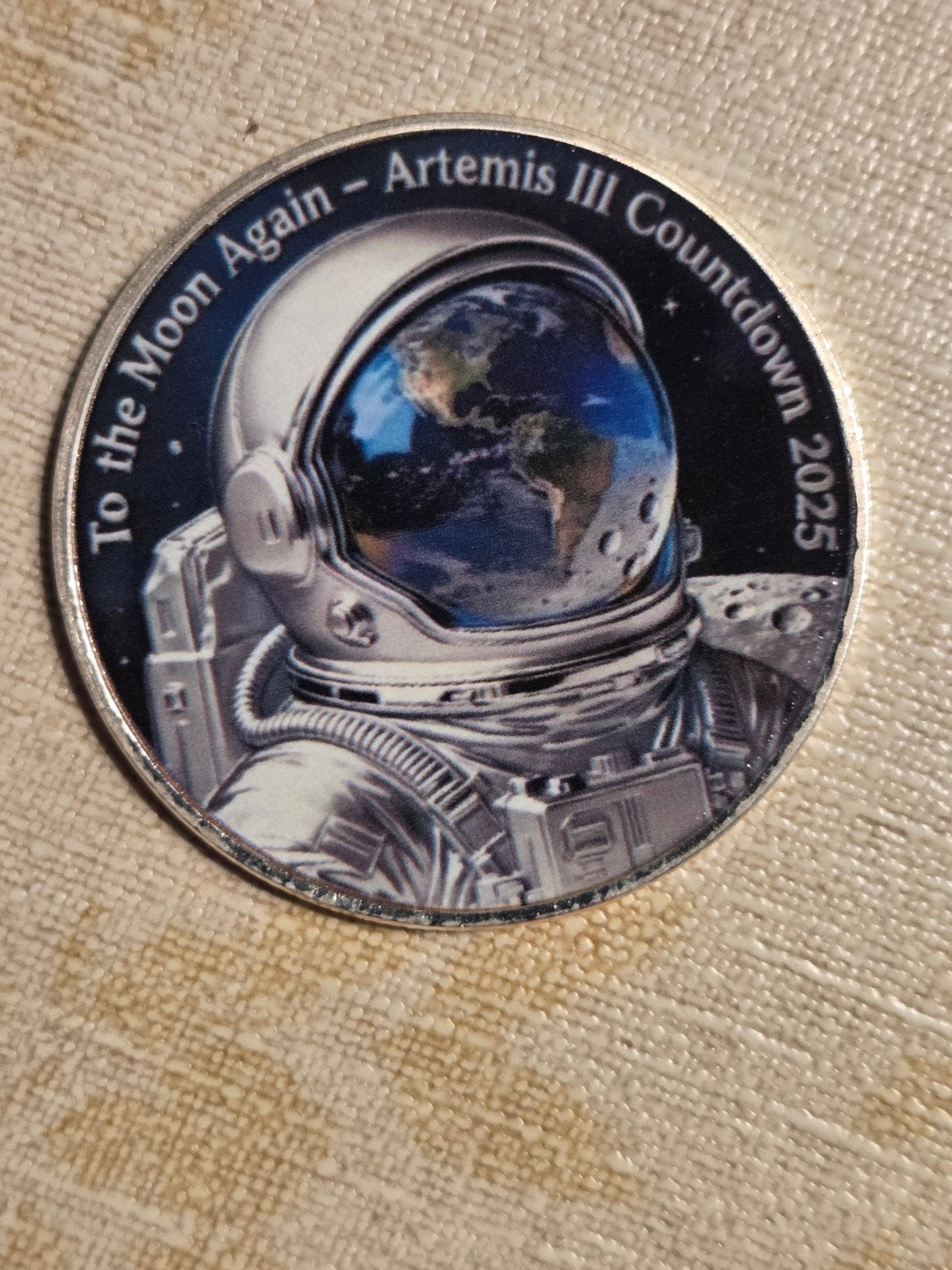 Artemis III Countdown 2025 'To the Moon Again', Ophalen of Verzenden, Losse munt