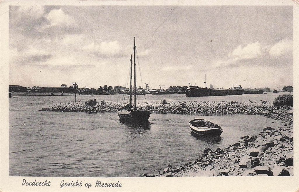 702-216-013 Dordrecht Gezicht Op Merwede, Verzenden, Voor 1920, Zuid-Holland