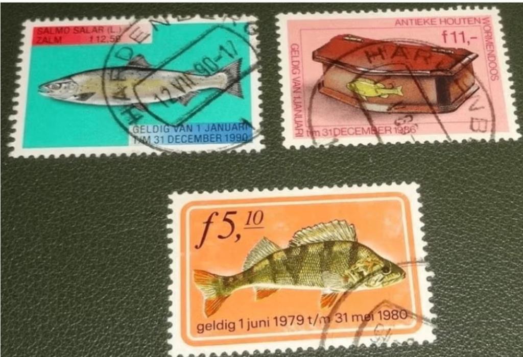 Zegels - Leges - Visakte - jaren 1980 1986 1990, Postzegels en Munten, Verzenden, Gestempeld, Overige thema's