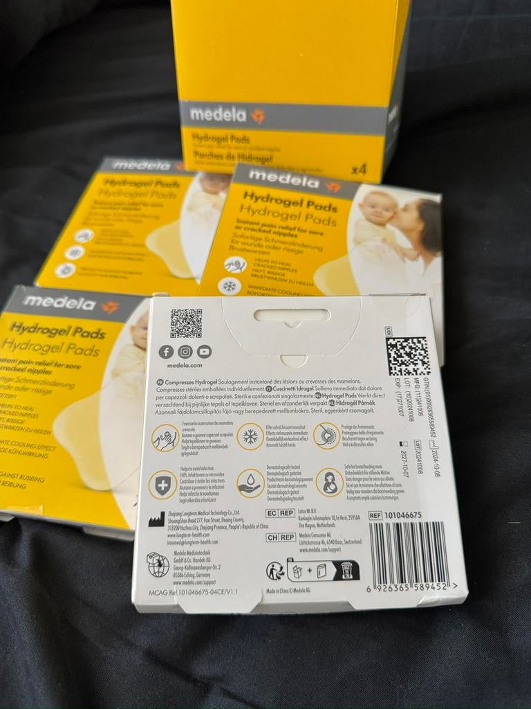 Medela Hydrogel Pads x4 – 8 stuks – nieuw ongeopend, Ophalen of Verzenden, Nieuw, Borstkolf