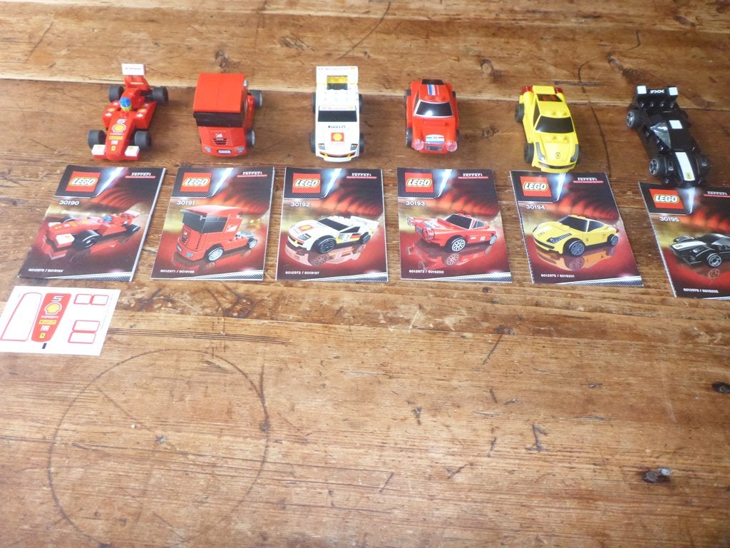 Lego Shell Ferrari uit 2012 – helemaal compleet, Overige thema's, Lego, Ophalen of Verzenden, Zo goed als nieuw