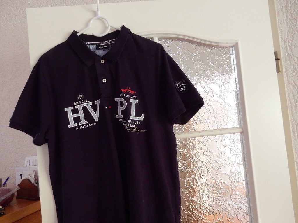 Te koop: Heren HV Society poloshirt, maat XL., Blauw, Heren, Ophalen of Verzenden, Recreatie