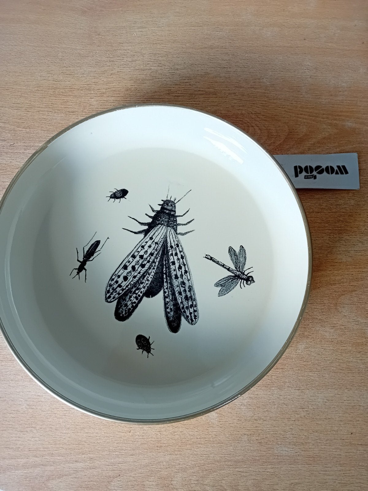 Decoratieve schaaltjes met insectenafbeeldingen, Geschikt voor wandmontage, Overige materialen, Schaal, Rond