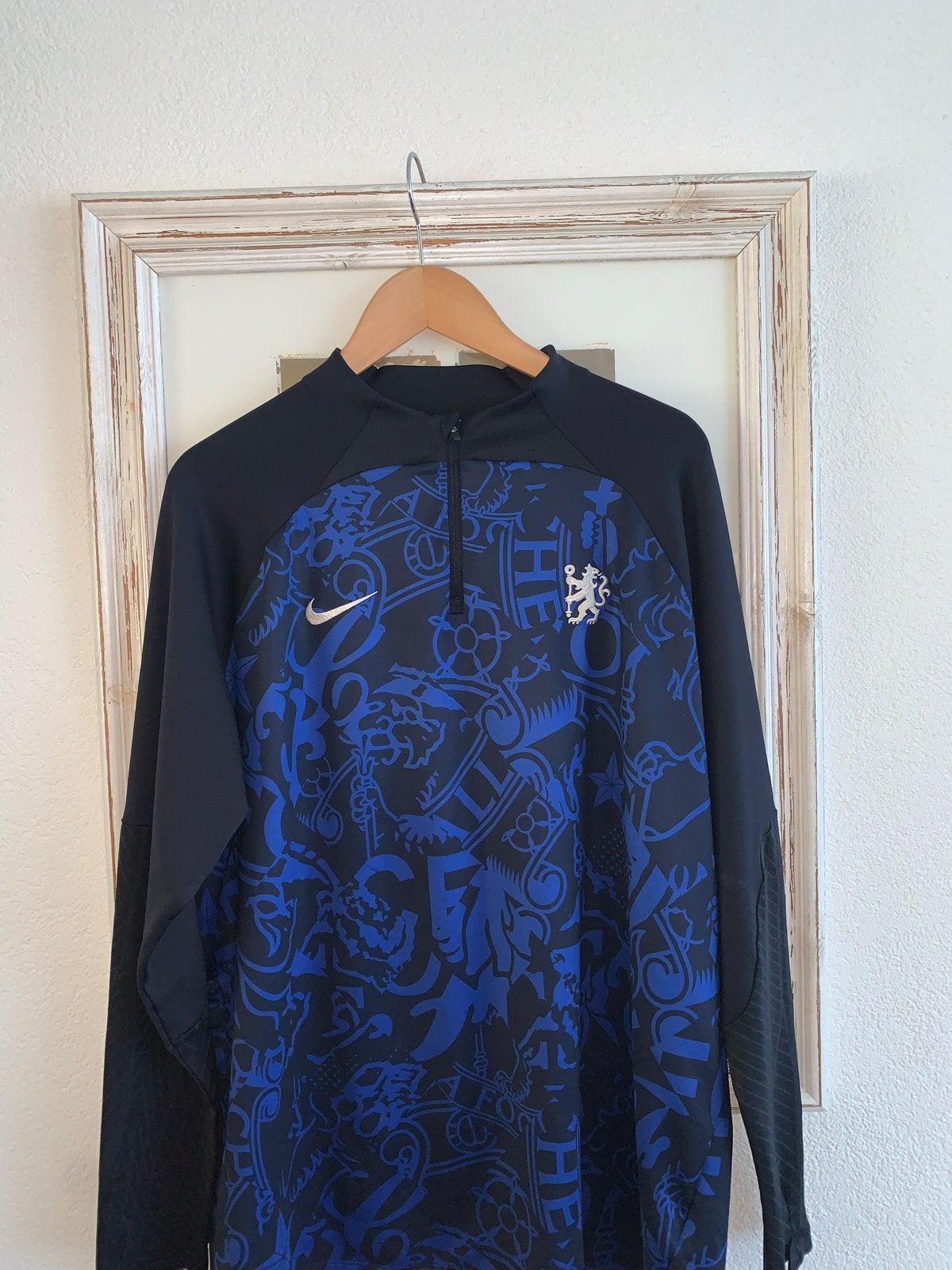 Nike Chelsea FC Trainingsshirt - Zwart/Blauw - Maat XL, Zwart, Maat 56/58 (XL), Ophalen of Verzenden, Zo goed als nieuw
