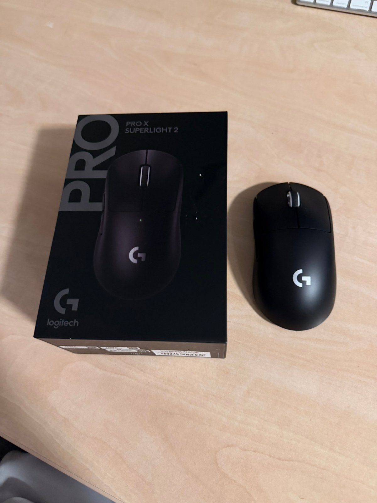 Logitech G Pro x Superlight 2 Gaming Muis - Zwart, Computers en Software, Ophalen of Verzenden, Zo goed als nieuw, Draadloos, Gaming muis