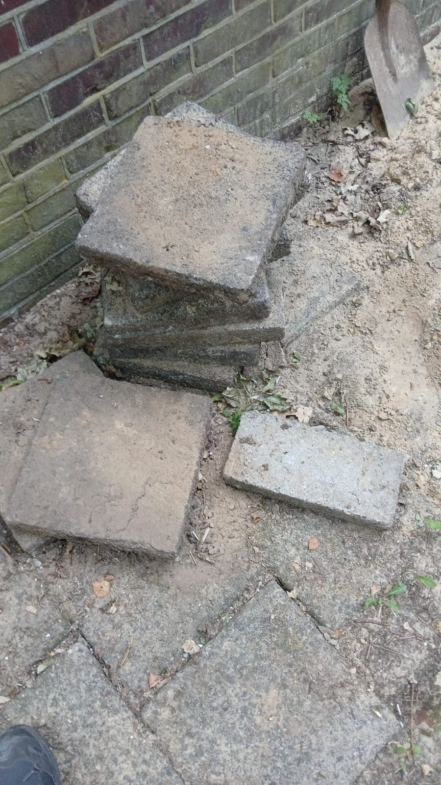Gratis stoeptegels 30x30cm  ongeveer 80 stuks, Tuin en Terras, Tegels en Klinkers, Ophalen of Verzenden, Gebruikt, Beton, Overige typen