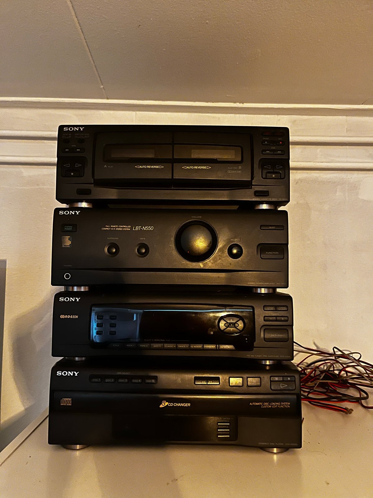 Sony LBT-N550 Stereo Set met CD-wisselaar en Cassettedeck, Audio, Tv en Foto, Stereo-sets, Ophalen, Gebruikt, Cassettedeck, Losse componenten