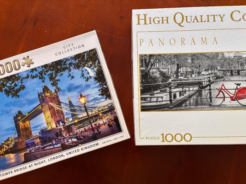 Puzzel city collectie, Ophalen, 500 t/m 1500 stukjes, Zo goed als nieuw, Legpuzzel