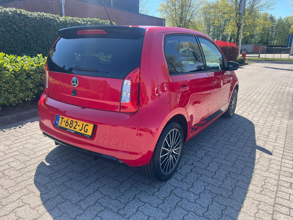 Skoda Citigo 1.0 Greentech Monte Carlo navi, stoelverw, airc, Auto's, Euro 5, Stof, Gebruikt, Zwart