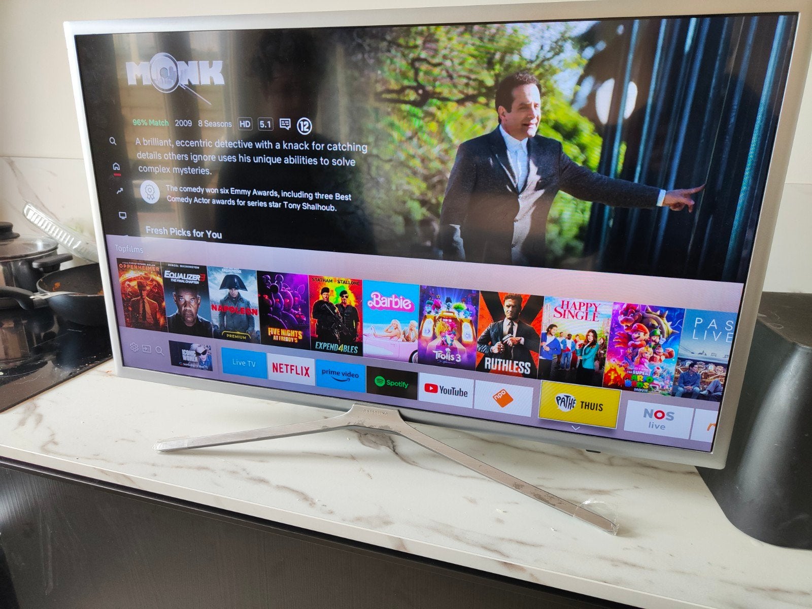 40 inch Samsung smart tv, Ophalen, LED, 50 Hz, Zo goed als nieuw