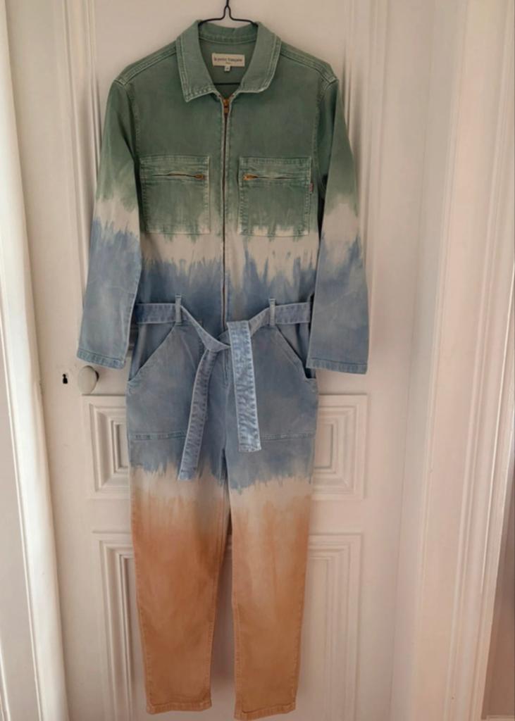 La Petite Française katoenen jumpsuit maat 38, Kleding | Dames, Jumpsuits, Ophalen of Verzenden, Gedragen, Maat 38/40 (M), Groen