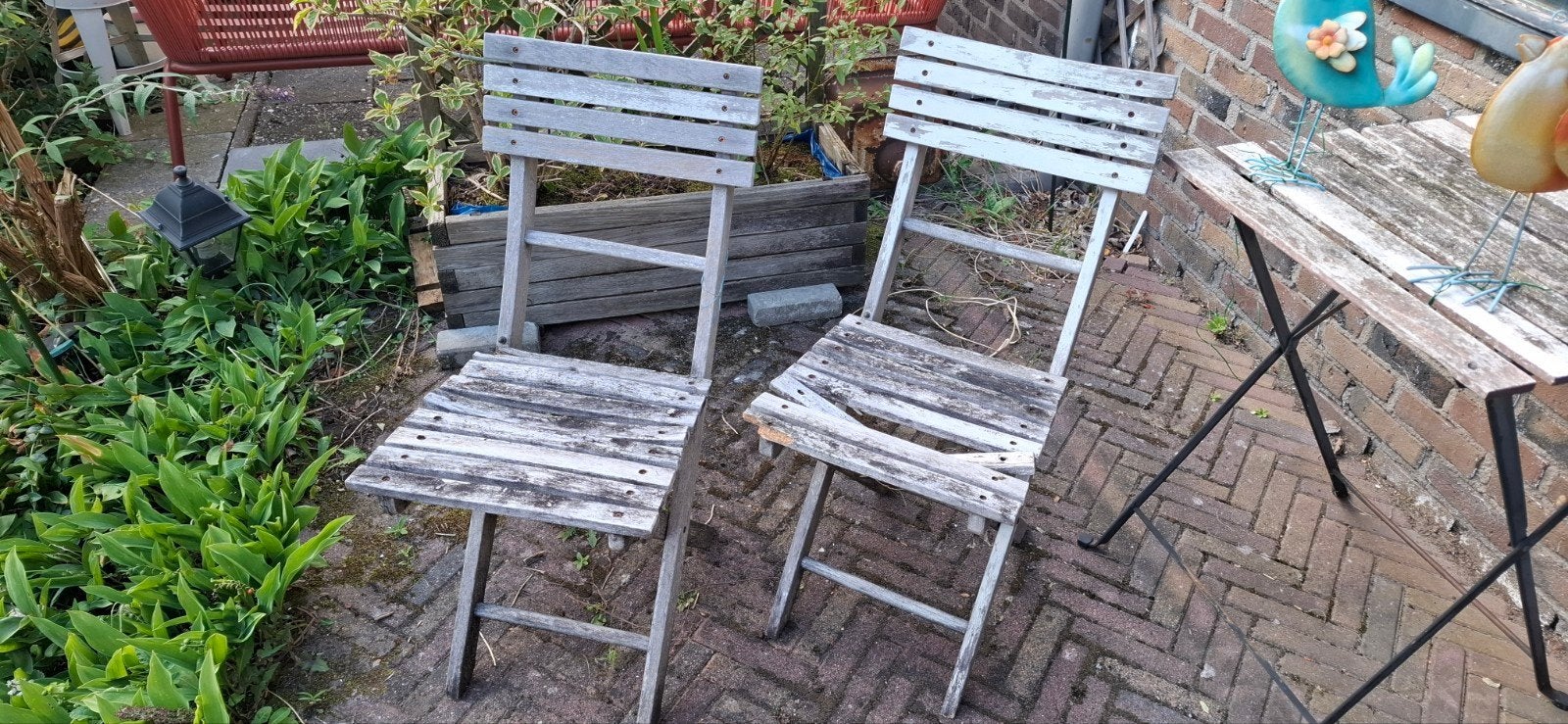 Gratis doe-het-zelf project: 2 bistro  stoelen, Ophalen, Gebruikt, Twee, Overige kleuren