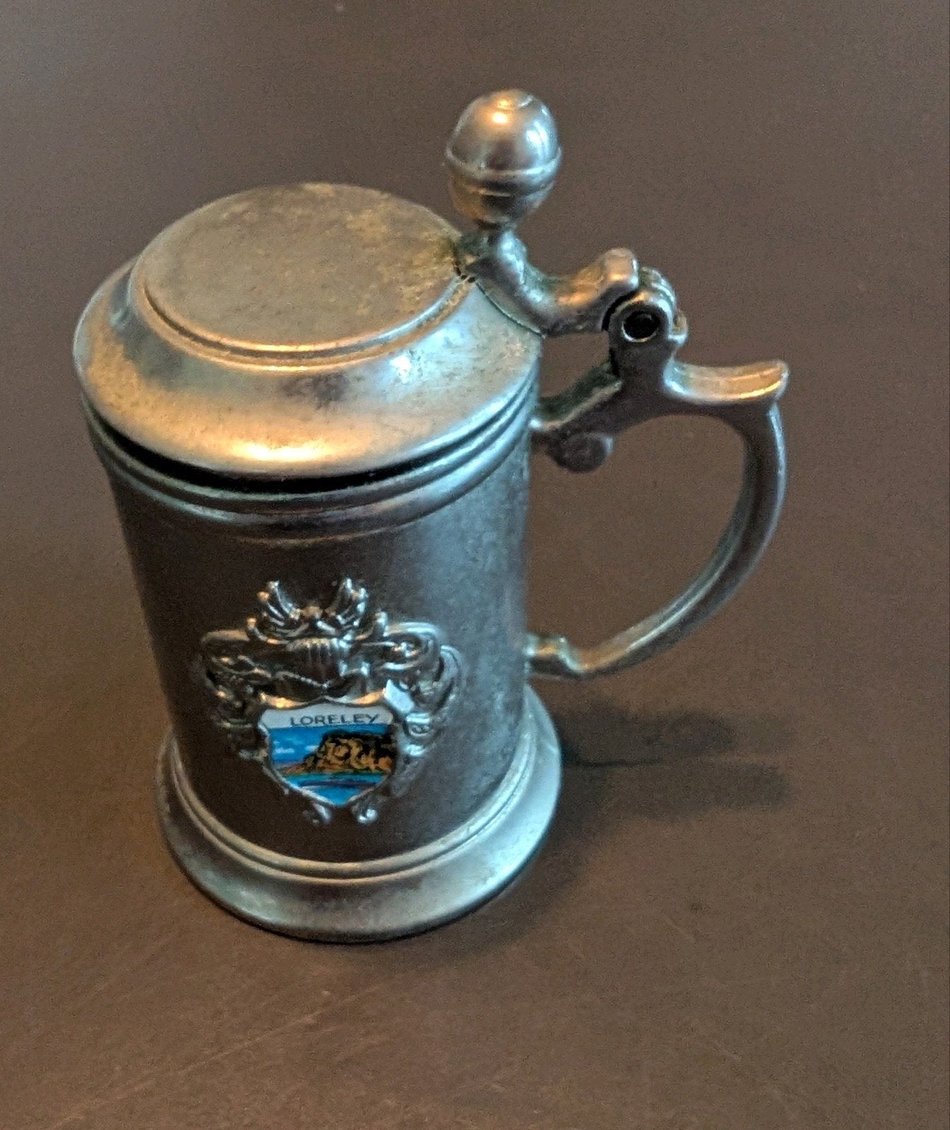 Loreley tinnen miniatuur bierkan, Ophalen of Verzenden