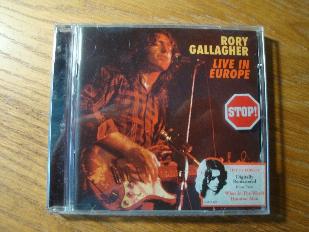 Rory Gallagher - Live in Europe CD (Remastered/ bonustracks), Blues Rock, Ophalen of Verzenden, Zo goed als nieuw, Live-album