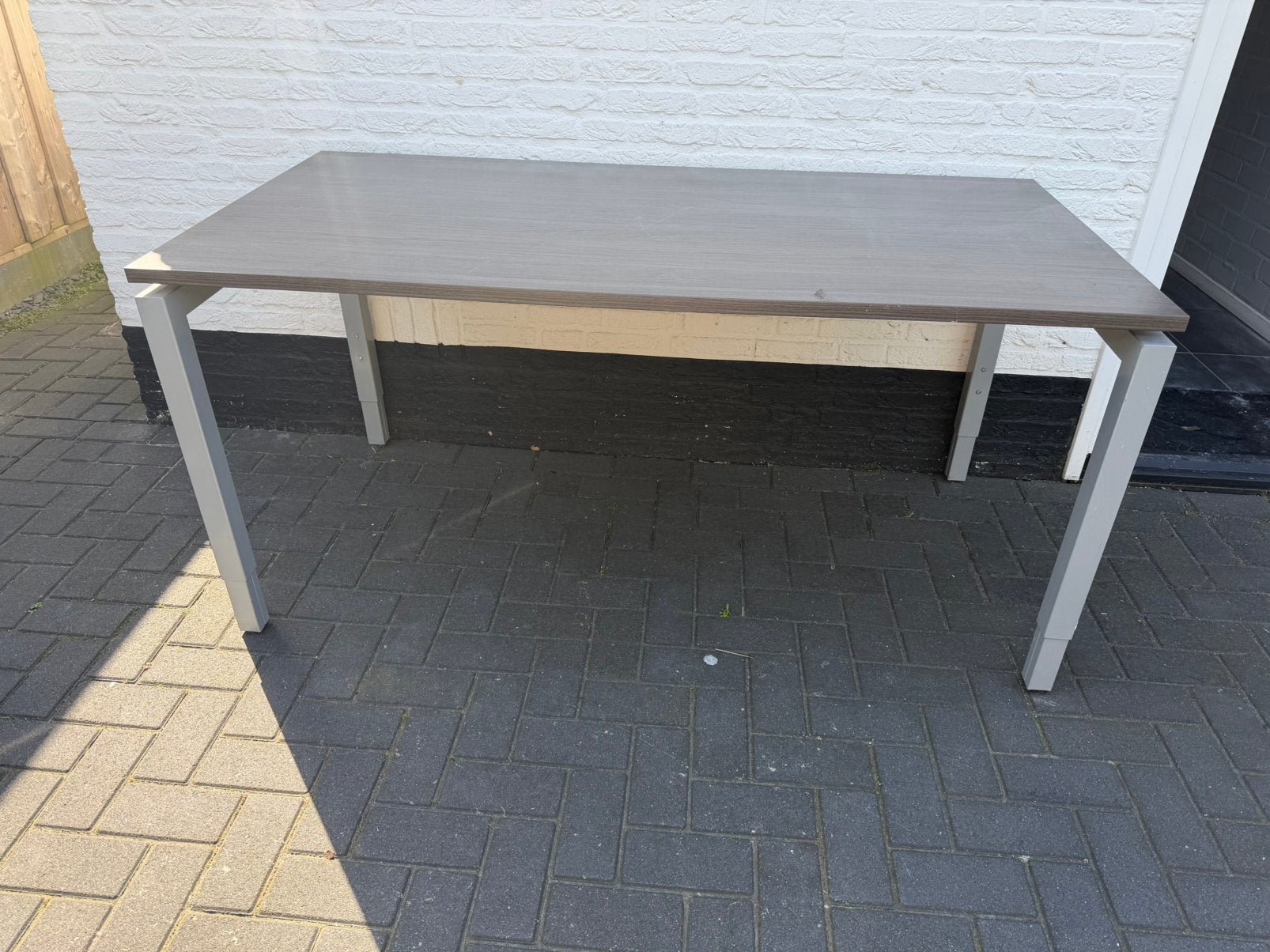 Computertafel, Huis en Inrichting, Bureaus, Ophalen, 160 cm, Gebruikt, In hoogte verstelbaar
