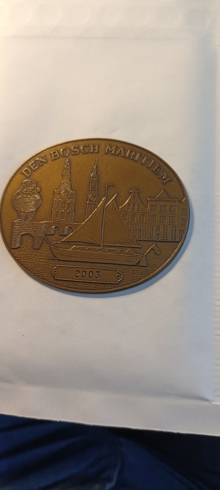Den Bosch Maritiem 2003 Medaille, Ophalen of Verzenden, Brons, Nederland