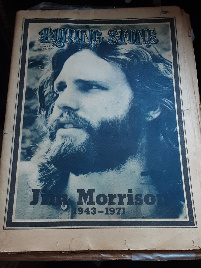 Muziektijdschrift ROLLING STONE , Jim Morrison 1971, Ophalen of Verzenden, Gelezen, Muziek, Film of Tv