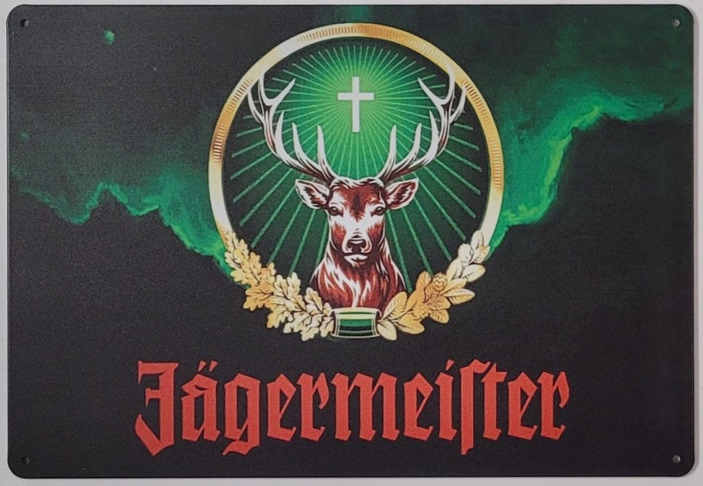 Jagermeister logo hert reclamebord van metaal wandbord deco