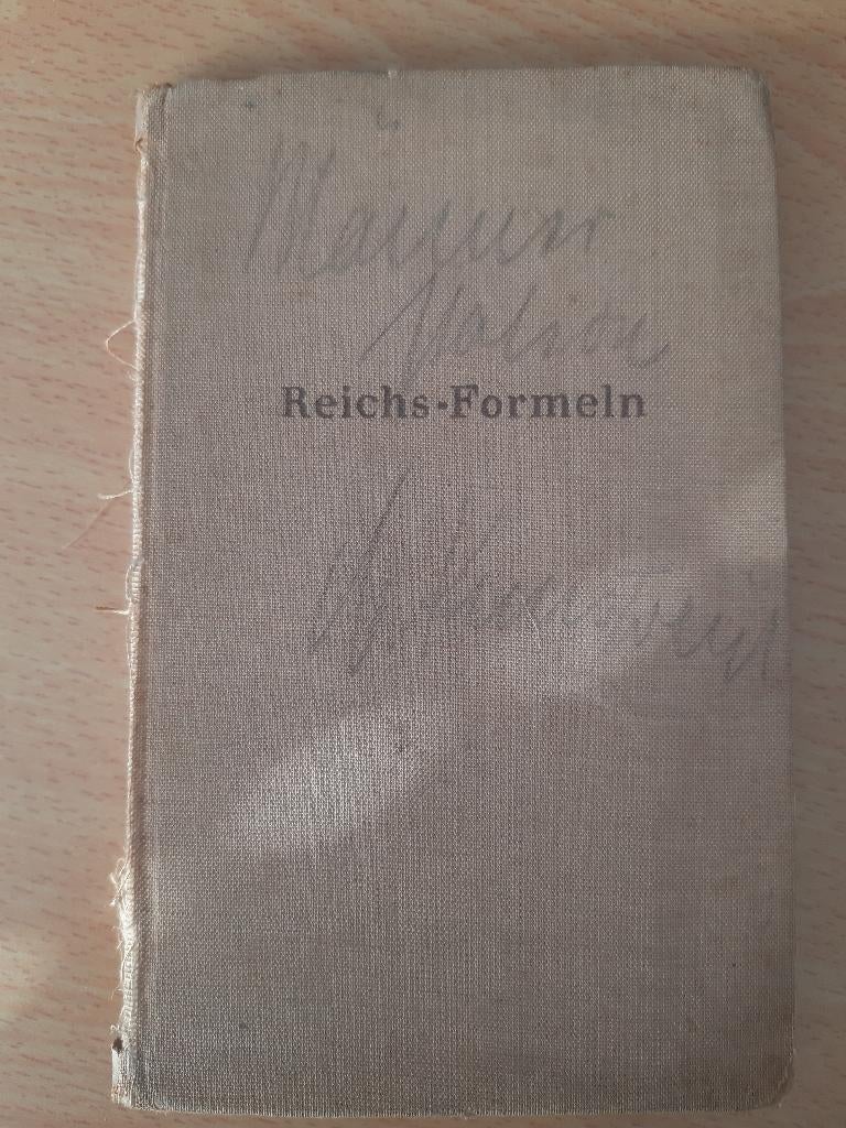 Reichs-formeln (Nsdap 1940), Verzamelen, Verzenden, Landmacht, Duitsland, Boek of Tijdschrift