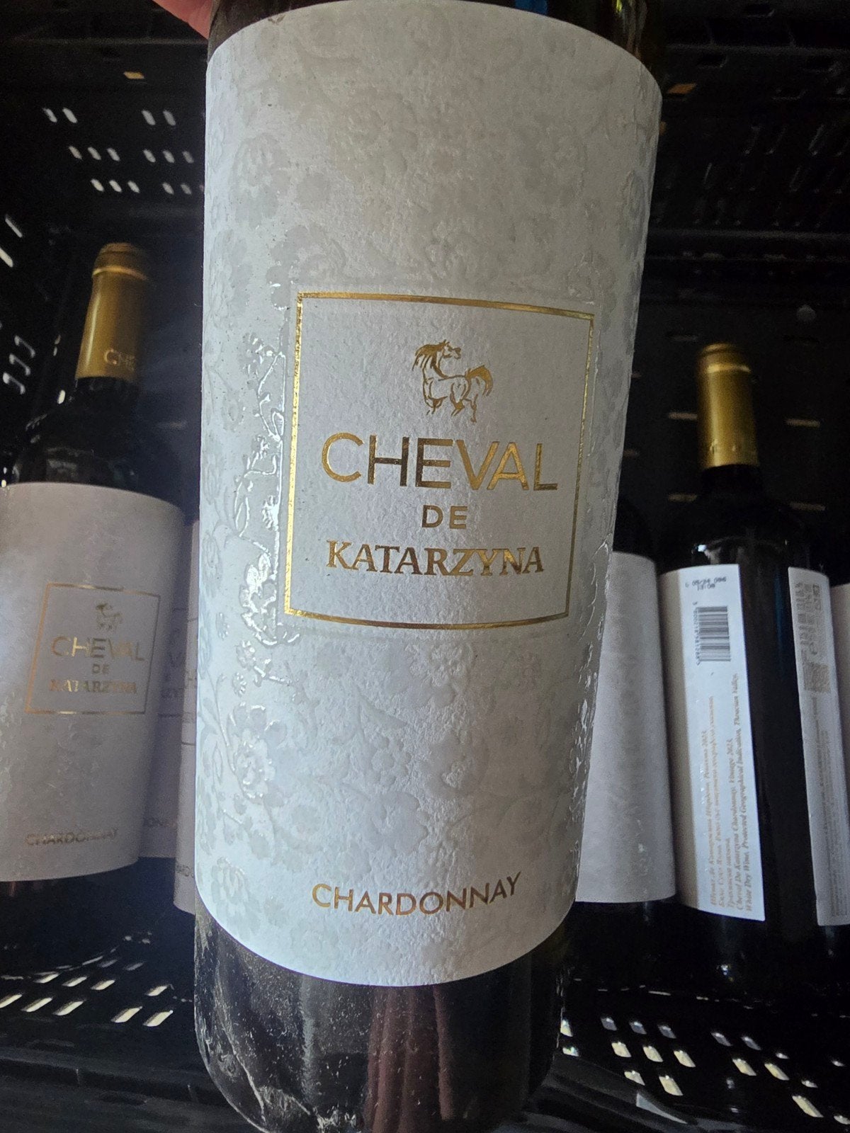 9 flessen Cheval de Katarzyna Chardonnay, Ophalen, Nieuw, Witte wijn